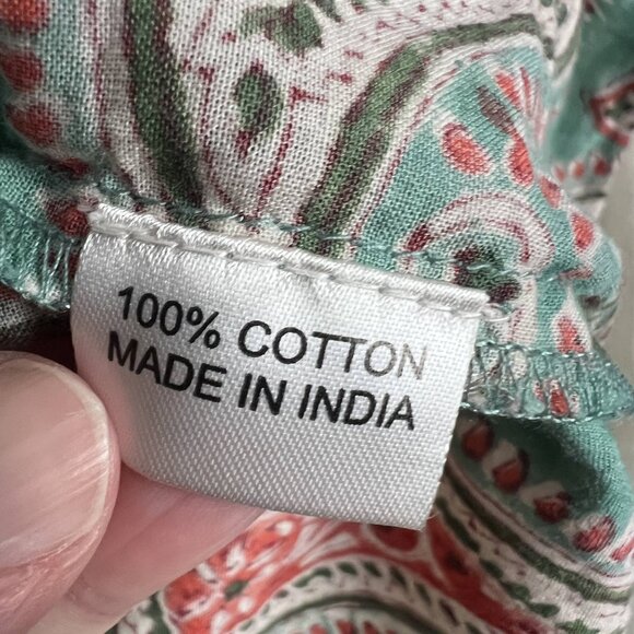 The Fox and the Mermaid Venice paisley print pajama top buttoned loungewear - Picture 6 of 7